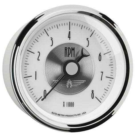 Autometer Prestige Pearl Series - Tachometer 3 3/8in 8K RPM In-Dash - 2098