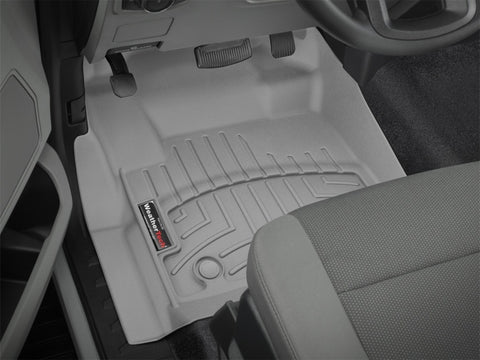 WeatherTech 2017+ Ford F-250/F-350/F-450 Front FloorLiner - Grey (Fits 4x4 Floor Shifter) - 4610541