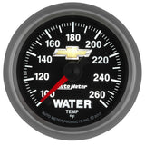 AutoMeter Gauge Water Temp 2-1/16in. 100-260 Deg. F Digital Stepper Motor Chevy Gold Bowtie - 880446