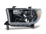 Raxiom 07-13 Toyota Tundra OEM Style Headlights- Black Housing- Clear Lens - TU31281