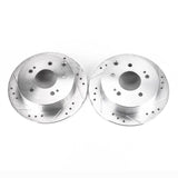 Power Stop 06-12 Mitsubishi Eclipse Rear Evolution Drilled & Slotted Rotors - Pair - JBR1130XPR