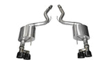Corsa 2015-2017 Ford Mustang GT 5.0 3in Axle Back Exhaust Black Quad Tips (Sport) - 14334BLK