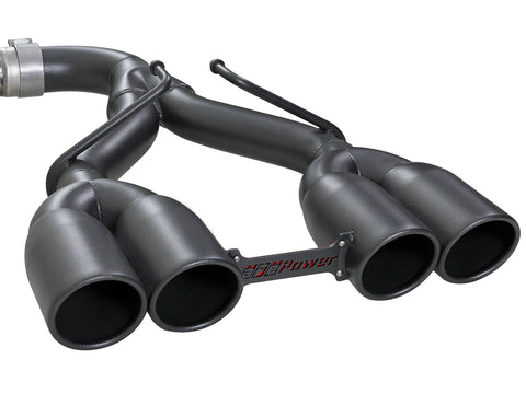 aFe Rebel Series 2.5in 304 SS Cat-Back Exhaust w/ Black Tip 18-20 Jeep Wrangler (JL) - 49-38073-B