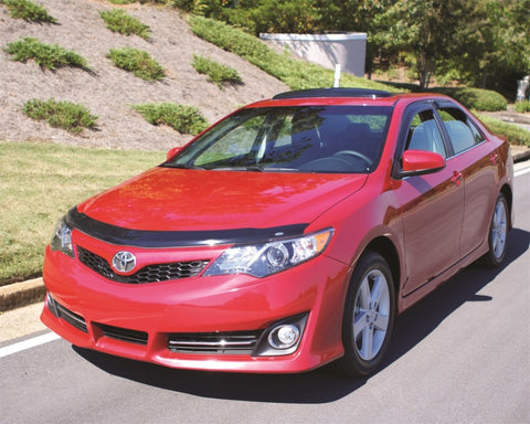 AVS 18-19 Toyota Camry Aeroskin Low Profile Acrylic Hood Shield - Smoke - 320070