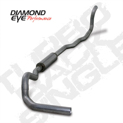 Diamond Eye KIT 4in Turbo Back MRP SGL SS DDG4X4 89-93 Dodge 5.9L Cummins 2500/3500 No Muffler - K4211S-RP
