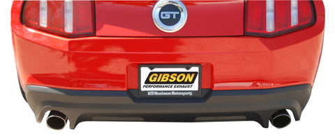 Gibson 11-14 Ford Mustang GT 5.0L 2.5in Axle-Back Dual Exhaust - Stainless - 619010