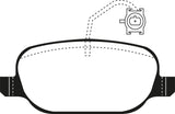 EBC 2014+ Alfa Romeo 4C 1.75L Turbo Yellowstuff Rear Brake Pads - DP42236R