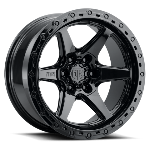 MTX Spitfire 6 Gloss Black 22x10in / 6x135 BP / -18mm Offset / 87.1mm Bore - X300GB-221065-18