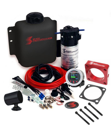 Snow Performance 15-17 Mustang EcB Stg 2 Boost Cooler Water Injection Kit (SS Braid Line & 4AN) - SNO-2134-BRD