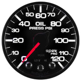 Autometer Spek-Pro 52.4mm 0-120 PSI Digital Stepper Motor Oil Pressure Gauge - P325328
