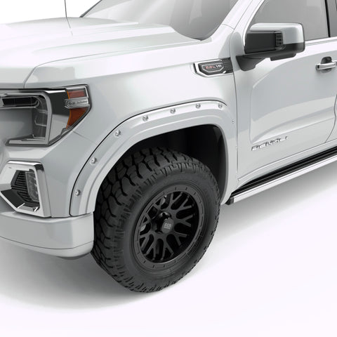 EGR 19-23 Gmc Sierra 1500 Summit Traditional Bolt-On Look Fender Flares White Set Of 4 - 791794-GAZ