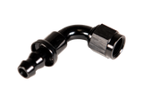 Fleece Performance Universal -6AN 90Deg to Hose Barb - Black - FPE-PL-90-06