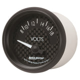 Autometer GT Series 52mm Short Sweep Electronic 8-18 Volts Voltmeter - 8092