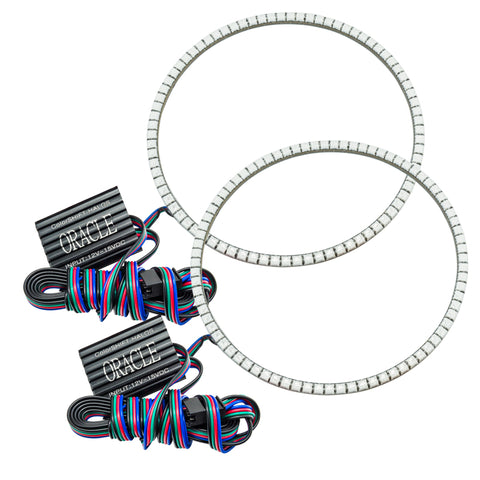 Oracle Jeep Wrangler JK 07-17 LED Waterproof Halo Kit - ColorSHIFT w/o Controller - 3943-334