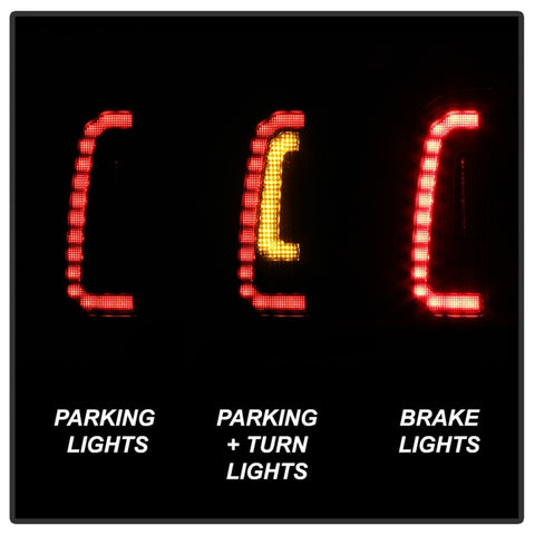 Spyder 05-15 Toyota Tacoma LED Tail Lights (Not Compatible w/OEM LEDS) - Smoke ALT-YD-TT05V2-LB-BSM - 5085474