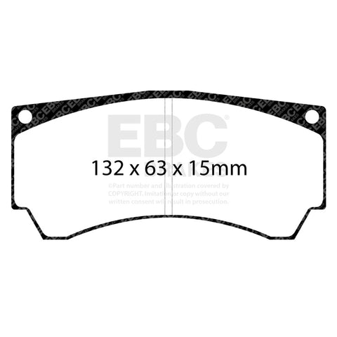 EBC Racing Alcon Mono4 Caliper RP-1 Race Front Brake Pads - DP8066RP1