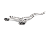 Akrapovic 16-17 BMW M2 F87 (Excl M2 Competition) Evolution Line Cat Back (Titanium) w/Carbon Tips - ME-BM/T/8H