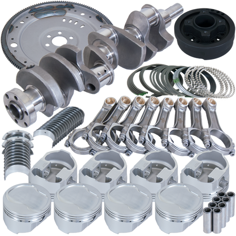 Eagle Ford 302 Serpentine 164 Tooth Flexplate Balanced Rotating Assembly - 5.400in I-Beam +.040 Bore - B16005MA040