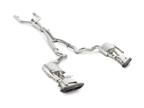 Akrapovic 15-17 AMG C63 Estate Evolution Line Cat Back (Titanium) w/ Carbon Tips (Req. Link Pipe) - MTP-ME/T/2H/1