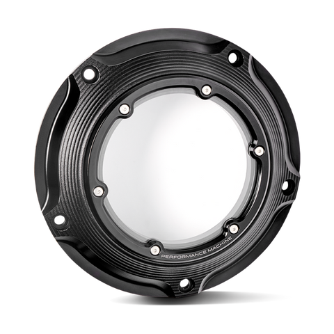 Performance Machine Vision Derby Cover W/Bezel - Black Ops - 0177-2083M-SMB