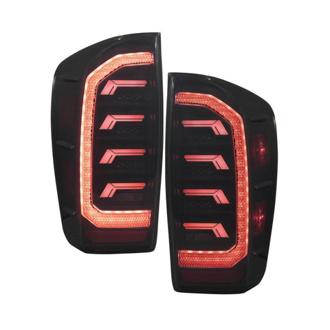 Form Lighting 2016-2023 Toyota Tacoma LED Tail Lights Smoked (Pair) - FL0018