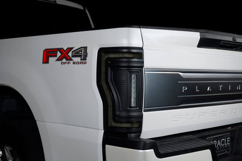 Oracle Lighting 17-22 Ford F-250/350 (Black Series) Flush Mount LED Tail Lights - 5896-504-T