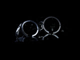 ANZO 2002-2003 Nissan Maxima Crystal Headlights w/ Halo Chrome - 121202