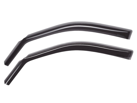 WeatherTech 2016+ Kia Optima Front Side Window Deflectors - Dark Smoke - 80830