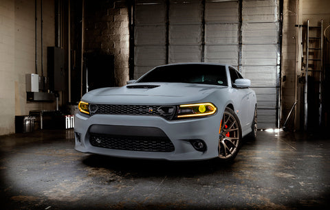 Oracle 15-21 Dodge Charger RGB+W DRL Headlight DRL Kit - ColorSHIFT w/ BC1 Controller - 1443-335