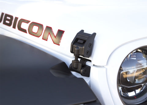 Rugged Ridge 2018-20 Jeep Wrangler JL / 2020 Jeep Gladiator Textured Black Hood Catches - 11210.27