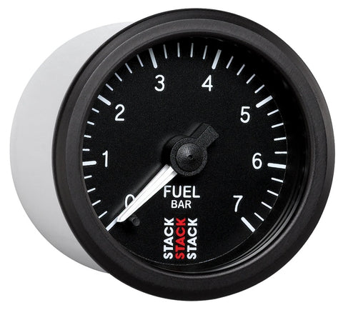 Autometer Stack 52mm 0-7 Bar M10 Male Pro Stepper Motor Fuel Pressure Gauge - Black - ST3305