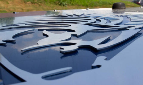 Fishbone Offroad 07-12 Jeep Wrangler JK Hood Louver - Black - FB31133