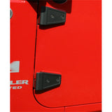 Rugged Ridge 07-18 Jeep Wrangler JK Textured Black Hinge Cover Set - 11205.10
