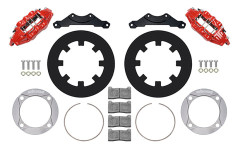 Wilwood 2014+ Polaris RZR XP 1000 Rear Kit 11.25in - Red - 140-16633-R