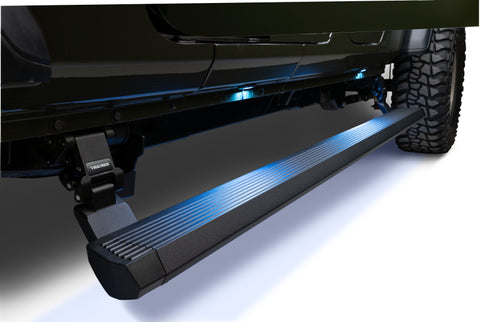 RealTruck 20-24 Jeep Gladiator CC 4dr VoltStep Electric Running Board Kit (Cut/Drill Req.) - Tex Blk - 20451687PC