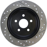 StopTech 03-09 Chrysler PTCruiser Tur / 03-05 Dodge Neon SRT-4 Rear Right Slotted & Drilled Rotor - 127.63054R
