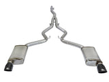 aFe MACHForce XP Exhausts Cat-Back SS-304 EXH w/ Black Tips 15-16 Ford Mustang EcoBoost 2.3L (t) - 49-33084-B