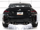 AWE Tuning 23-24 BMW G87 M2 Track Edition Exhaust - Chrome Silver Tips - 3020-42487
