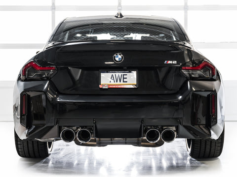 AWE Tuning 23-24 BMW G87 M2 Track Edition Exhaust - Chrome Silver Tips - 3020-42487