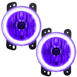 Oracle Lighting 10-15 Jeep Wrangler JK Pre-Assembled LED Halo Fog Lights -UV/Purple - 7159-007