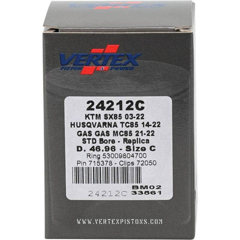 Vertex Pistons 03-24 85 SX/13-24 85 SX BW/13-14 85 SXS Cast Replica Piston Kit - 24212C