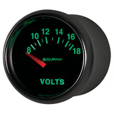 Autometer GS 52mm 8-18 Volts Short Sweep Electronic Voltmeter Gauge - 3892