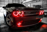 Oracle Dodge Challenger 08-14 LED Waterproof Halo Kit - Red - 1292-003