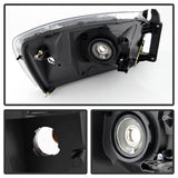 xTune Dodge Ram 1500 06-08 / Ram 2500/3500 06-09 Amber Crystal Headlights Chrome HD-JH-DR06-AM-C - 9022913