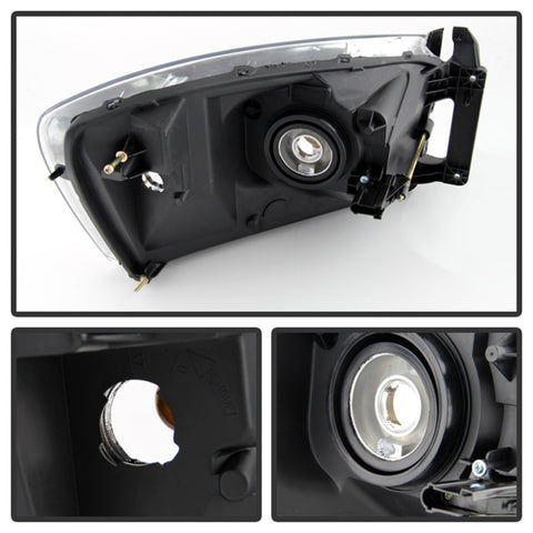 xTune Dodge Ram 1500 06-08 / Ram 2500/3500 06-09 Amber Crystal Headlights Chrome HD-JH-DR06-AM-C - 9022913