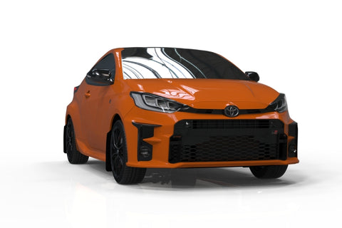 Rally Armor 20-26 Toyota GR Yaris Black Mud Flap w/White Logo - MF74-UR-BLK/WH