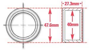 SPC Performance Weld-In Ring Kit 40 mm ID - 15526