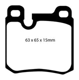 EBC 77-90 Porsche 911 3.3 Turbo Redstuff Rear Brake Pads - DP3996C