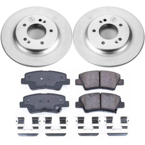 Power Stop 2015 Hyundai Sonata Rear Z17 Evolution Geomet Coated Brake Kit - CRK6985