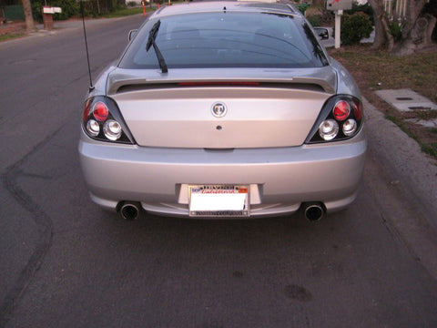 Spyder Hyundai Tiburon 03-05 Euro Style Tail Lights Black ALT-YD-HYT03-BK - 5005434